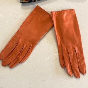 Vintage, lamb leather gloves.